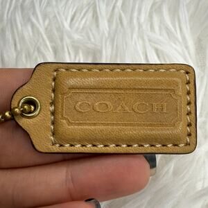 1.5” COACH Fob Bag Charm Hang tag Hangtag